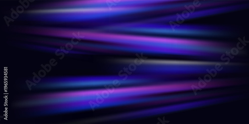 Abstract horizontal movement with neon glowing lines, vibrant composition of fast moving light streaks narrowing to a point, Symbolizing warp speed, acceleration, and rapid energy flow.