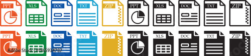 A set of file icons for software, documents, etc. Editable vector app installer icon. Part of a big icon set family. Part of a big icon set family. Perfect for web and app interfaces, presentations