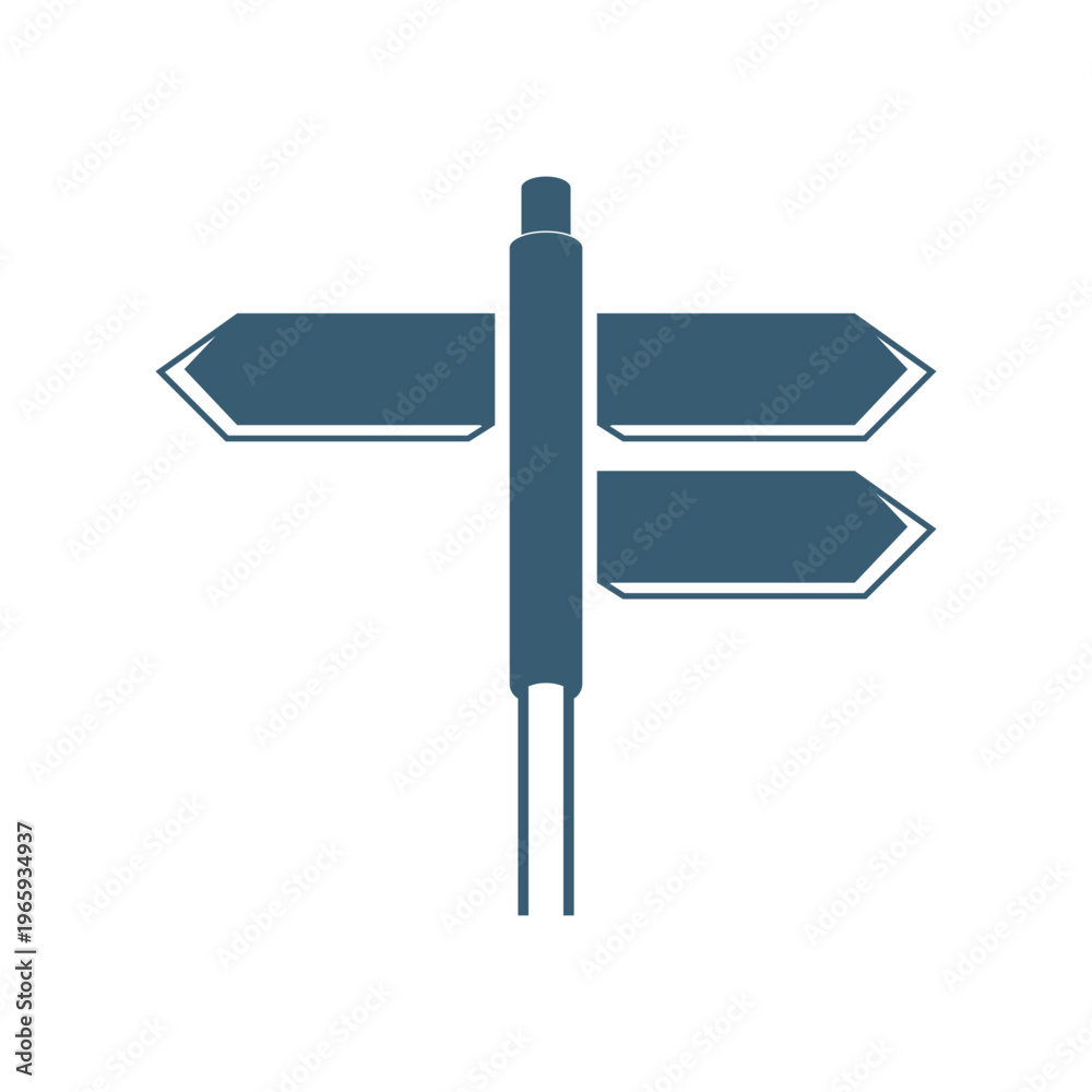 Obraz premium Signpost direction icon design