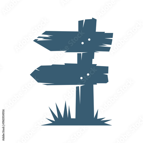 Signpost direction icon design