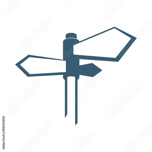 Signpost direction icon design