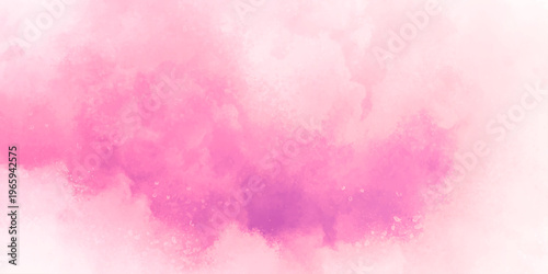 hand painted pink color and turquoise watercolor background. grunge paper texture, beautiful and colorful watercolor used for wallpaper, banners, design. vector texture background with bright color.