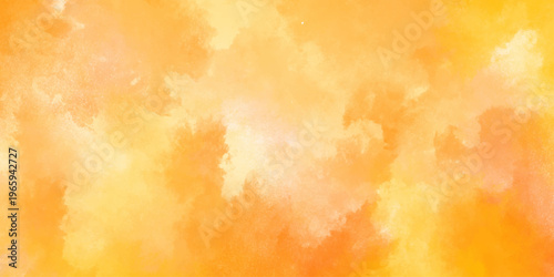 hand painted yellow and turquoise watercolor background. grunge yellow paper texture,beautiful and colorful watercolor used for wallpaper, banners, design. yellow texture background with bright color.