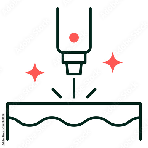 IPL Laser Treatment icon, Achieve Clear Even Skin Tone with Intense Pulsed Light Laser Therapy Sessions, Reduce Pigmentation Sun Damage and Aging Signs with Professional IPL Laser Treatments icon