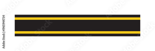 Top View Asphalt Road with Lane Markings. Road traffic safety straight line border. representing transportation, traffic lanes, and driving infrastructure.