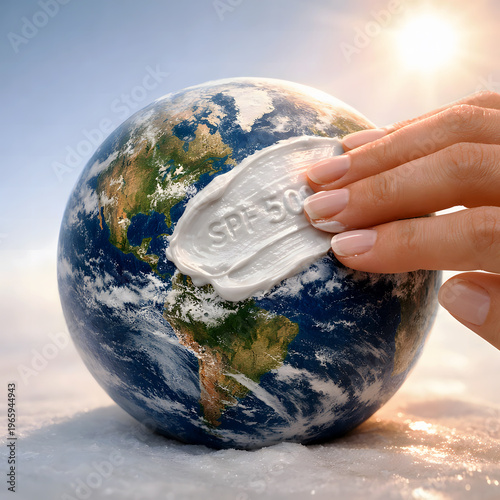 Save the Planet from Overheating Climate Crisis Protection Concept