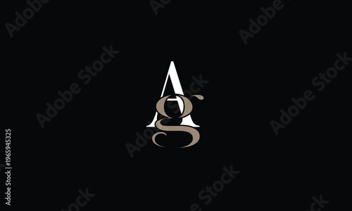 AG,GA,A,G,A,G abstract, letters, logo, monogram, style, symbols, ambitions, icons, 
