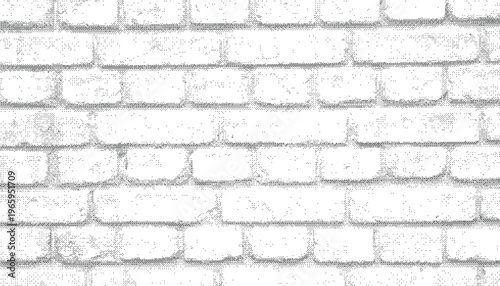 Abstract Halftone Brick Wall Pattern Vector Background