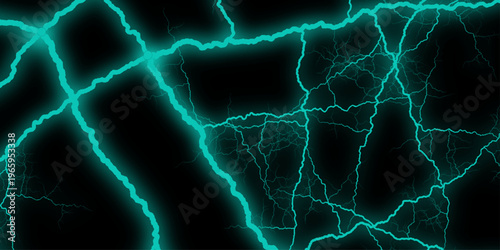 Blue Marble Texture Template Background. Vector blue and black cracked texture style overlay. Glowing wavy lines template Color lightning concept in the dark energy magic abstract background.