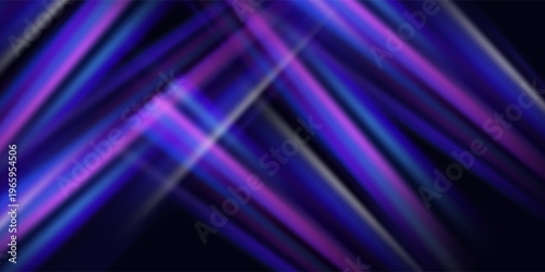 Abstract horizontal movement with neon glowing lines, vibrant composition of fast moving light streaks narrowing to a point, Symbolizing warp speed, acceleration, and rapid energy flow.
