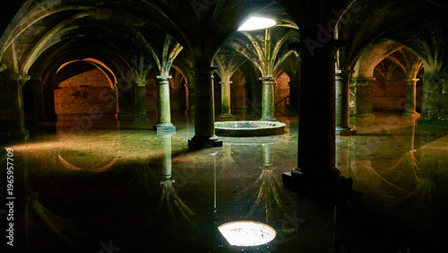 Fotografie ancient portuguese cistern in El Jadida, Morocco 067