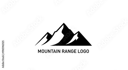 Mountain Range Logo Design Icon.