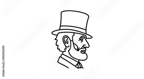 Man wearing a top hat.