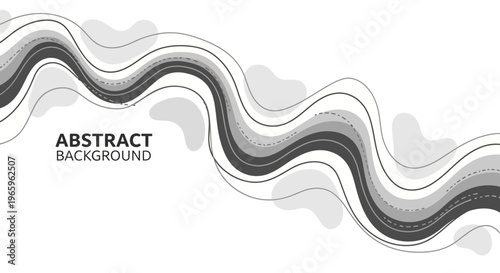 Dynamic Wavy Lines Abstract Background Design Element.