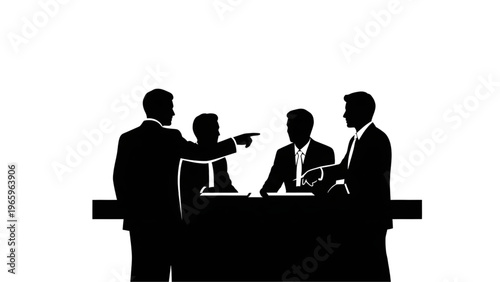 Business meeting conflict discussion