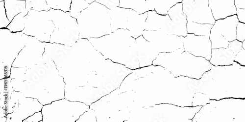 Old cracked concrete wall texture with rough dirty surface and peeling weathered paint pattern