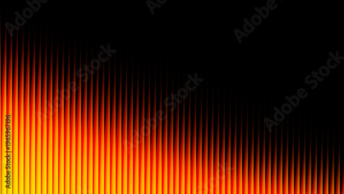 Abstract fractal background with orange gradient wave lines for wallpaper, technology, design