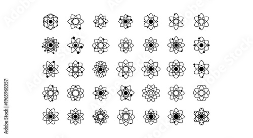 Collection of intricate floral designs in a minimalist black and white style.