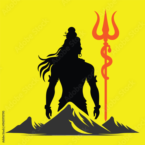 

Vector illustration of a mountain biker and snowboarder silhouette featuring a group of men and a woman in winter snow action for sports design