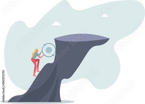 Consistency key to success, business strategy to repeatedly deliver work done, personal development or career growth concept.person's life situation and his activities.