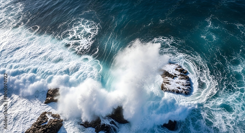 Obraz premium big wave in the sea