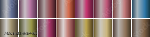 Seamless gradient swatches for graphic design projects and digital art, offering a spectrum of vibrant and subtle color transitions for creative applications