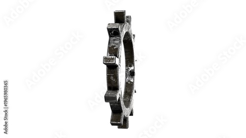 3d rotating cogwheel video