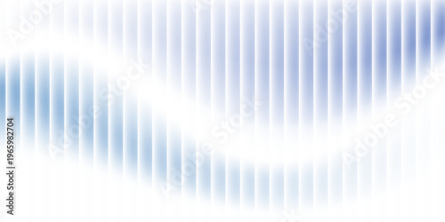 Vector texture background with soft blue gradient, vertical ripple lines and frosted translucent effect. gradient shiny glass
