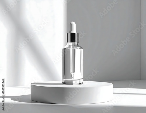 Wallpaper Mural A stainless steel kitchen faucet and mixer tap object stands isolated like a glass perfume bottle container for liquid hygiene soap in a white fashion bathroom Torontodigital.ca