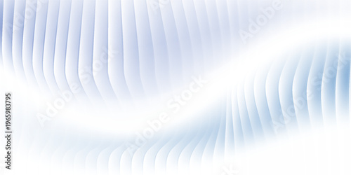 Vector texture background with soft blue gradient, vertical ripple lines and frosted translucent effect. gradient shiny glass