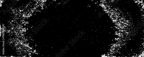 Minimalist abstract texture of scattered black specks and dust particles on a clean background.