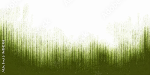 Isolated green grass on a white background creates an abstract nature landscape reflecting spring growth in a garden meadow