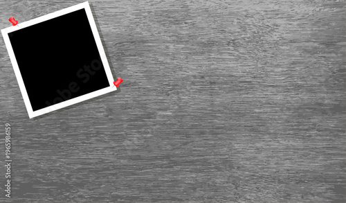 Folding board or paper using pin on texture grey background