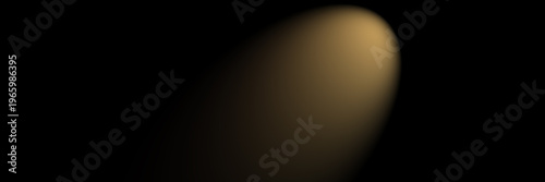 Tableau sur toile Warm Golden Spotlight on Dark Stage With Dramatic Beam of Light and Empty Space