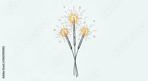 Sparklers, sparkler fireworks, glowing sparklers, festive sparklers