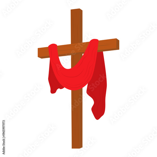 The cross is a religious symbol. The cross and the shroud.