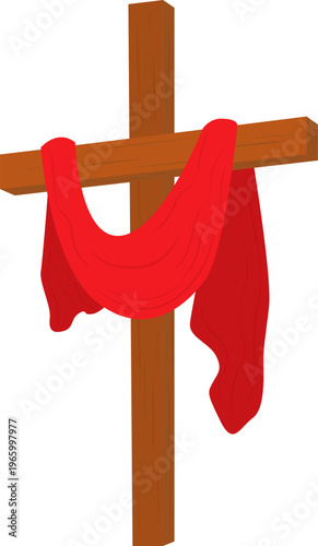 The cross is a religious symbol. The cross and the shroud.