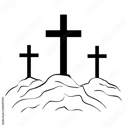 Cross. Christian cross. Symbol salvation, faith and hope. Cross religious symbol. 