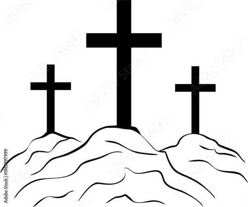 Cross. Christian cross. Symbol salvation, faith and hope. Cross religious symbol. 