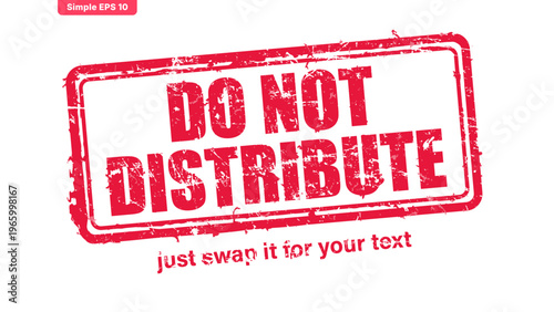 official stamp label red rubber stamp vector with distressed ink texture and clean frame, built for packaging, shipping labels, office paperwork, certification workflows, and commercial branding use.