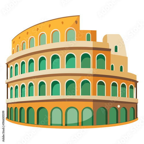 The colosseum in rome italy is a large ancient amphitheater