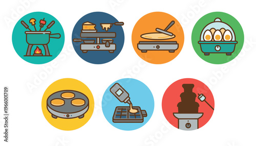 icons of different cooking methods and tools.