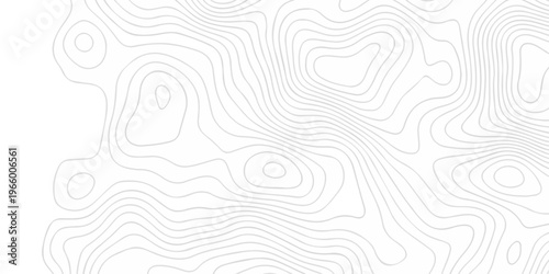 Abstract minimal vector topo map creative discovery. White wave grid stripe line map topography. vector geographic contour mounted map background.