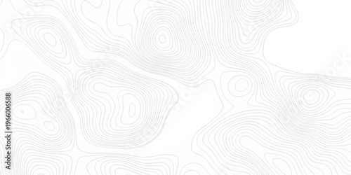 Abstract minimal vector topo map creative discovery. White wave grid stripe line map topography. vector geographic contour mounted map background.
