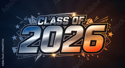 Class of 2026 graduation announcement or celebration graphic