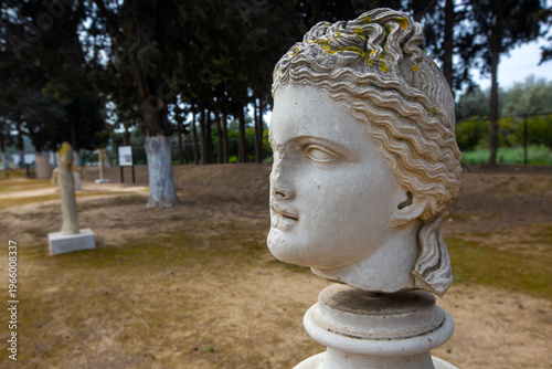 Close up of ancient Greek m...