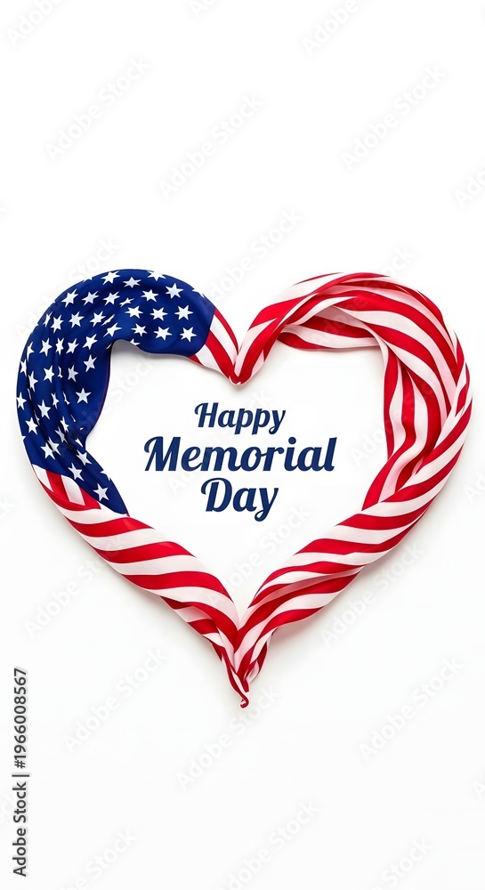 Obraz premium Celebrate memorial day with a patriotic wreath design