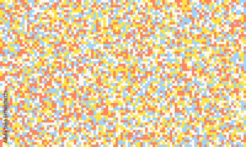 Abstract pixel art background.  Vibrant pastel color blocks create a playful, energetic mood. Ideal for website banners, textile designs, or playful branding.