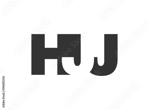 HJJ logo design. Initial letter H J J bold font style for tech startups, consulting, corporate branding. Creative company name, headlines typography identity, trendy logotype.