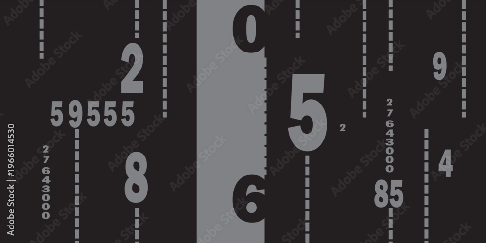 Obraz premium Creative and modern background with numbers.